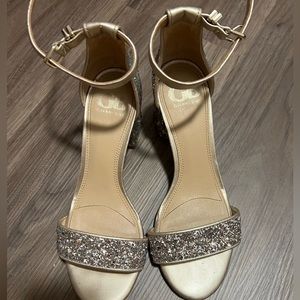 Gianni Bini Sparkly Gold Heels